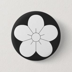 Badge Rond 5 Cm [Crêtes de famille] Fleurs