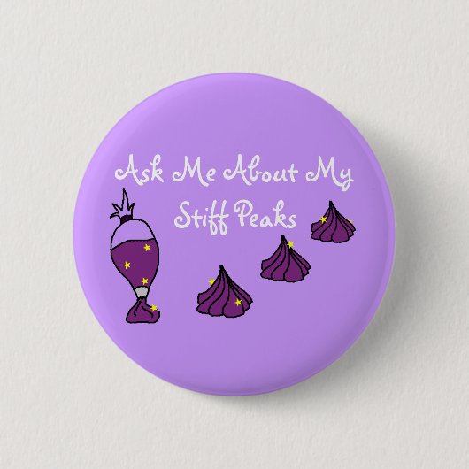 Badge Rond 5 Cm Crêtes raides sur le bouton solide (Devant)