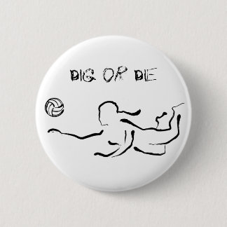 Badge Rond 5 Cm Creusez ou mourez bouton