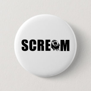 Badge Rond 5 Cm Cri perçant