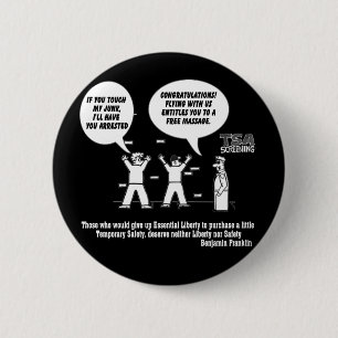 Badge Rond 5 Cm Criblage de TSA