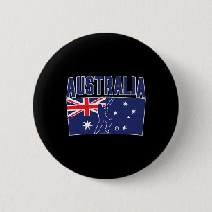 Badge Rond 5 Cm Cricket australien (drapeau et Tasmanie)