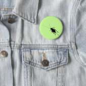 Badge Rond 5 Cm Cricket noir (En situation)