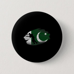 Badge Rond 5 Cm Cricket pakistanais Joueurs de cricket pakistanais