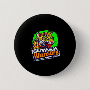 Badge Rond 5 Cm Cricket patriotique des Warriors de Guyane