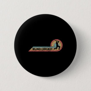 Badge Rond 5 Cm Cricket pour aveugles rétro Joueur vintage bande d