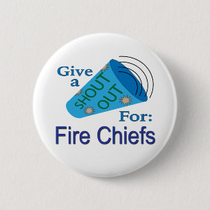Badge Rond 5 Cm Criez pour les chefs de pompiers