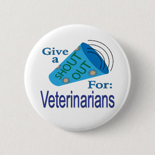 Badge Rond 5 Cm Criez pour les vétérinaires