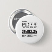 Badge Rond 5 Cm criminologie (Devant & derrière)