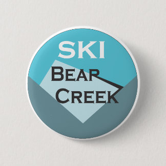 Badge Rond 5 Cm Crique d'ours de ski