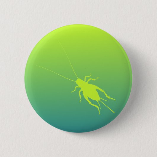 Badge Rond 5 Cm Criquet jaune-vert (Devant)