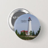 Badge Rond 5 Cm Crisp Point Lighthouse button (Devant & derrière)