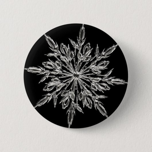 Badge Rond 5 Cm Cristal glacé noir (Devant)