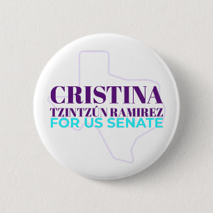 Badge Rond 5 Cm Cristina Tzintzún Ramirez Pour Le Bouton Du Sénat
