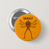 Badge Rond 5 Cm Critère drôle d'Halloween (Devant & derrière)