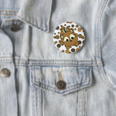 Badge Rond 5 Cm Critère mignon Little Chipmunk (En situation)