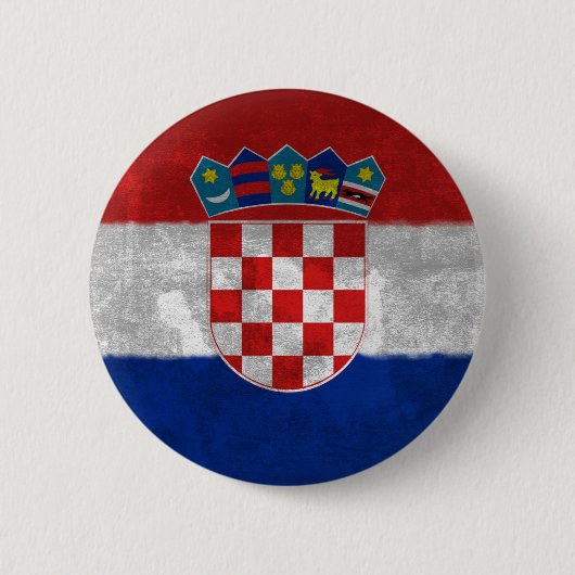 Badge Rond 5 Cm Croatie (Devant)