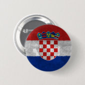 Badge Rond 5 Cm Croatie (Devant & derrière)
