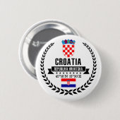 Badge Rond 5 Cm Croatie (Devant & derrière)