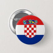 Badge Rond 5 Cm croatie (Devant & derrière)
