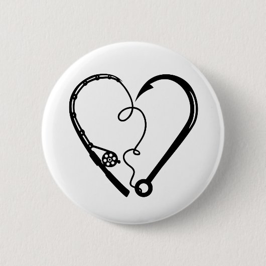 BADGE ROND 5 CM CROCHET DE PÊCHE (Devant)