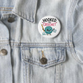Badge Rond 5 Cm Crochet Fantaisiste (En situation)