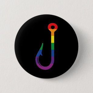 Badge Rond 5 Cm Crochet LGBT Gay Fierté Arc-en-ciel Plongée Sous-m