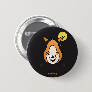 Badge Rond 5 Cm Crocs Pour Rien Renard Vampire Mignon Halloween J