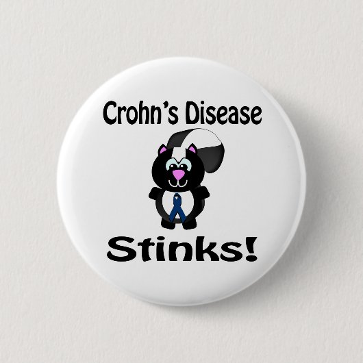 Badge Rond 5 Cm Crohns Maladie pue conception de la sensibilisatio (Devant)