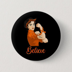 Badge Rond 5 Cm Croire à la leucémie