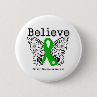 Badge Rond 5 Cm Croire la sensibilisation aux maladies du rein