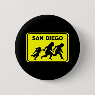Badge Rond 5 Cm Croisement de San Diego