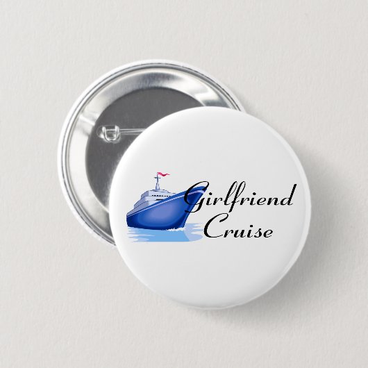 Badge Rond 5 Cm Croisière d'amie (Devant & derrière)