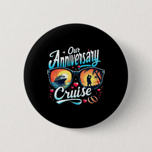Badge Rond 5 Cm Croisière d'anniversaire Couples assortis Croisièr