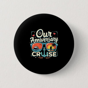 Badge Rond 5 Cm Croisière d'anniversaire Couples assortis Croisièr