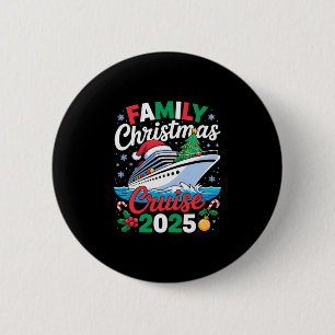 Badge Rond 5 Cm Croisière de Noël en famille 2025 Correspondance V