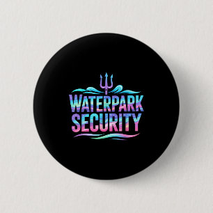 Badge Rond 5 Cm Croisière de sécurité mignonne dans un parc aquati