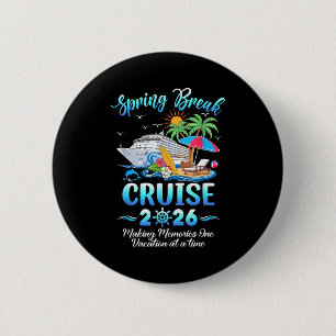 Badge Rond 5 Cm Croisière de vacances de printemps 2026 pour voyag