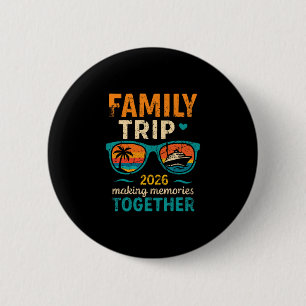 Badge Rond 5 Cm Croisière de vacances en famille 2026 Création de