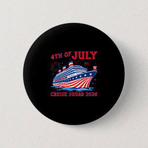 Badge Rond 5 Cm croisière du 4 juillet équipe 2026 tenue assortie
