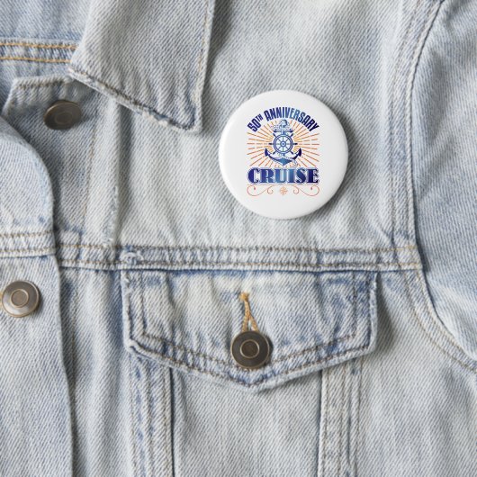 Badge Rond 5 Cm Croisière du 50e anniversaire (En situation)
