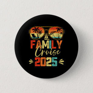 Badge Rond 5 Cm Croisière en famille 2025 Plage Correspondant vaca