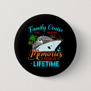 Badge Rond 5 Cm Croisière en famille 2026 Créer des souvenirs pour
