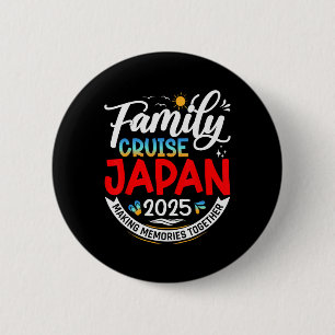 Badge Rond 5 Cm Croisière en famille Japon 2025 Vacances en famill