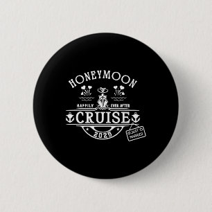 Badge Rond 5 Cm Croisière Lune De Miel 2025 Mariée Et Groom Nouvea
