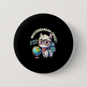 Badge Rond 5 Cm Croisière méditerranéenne correspondante