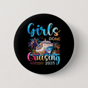 Badge Rond 5 Cm Croisière pour filles 2025 Vacances sur un bateau