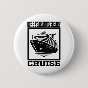 Badge Rond 5 Cm Croisière pour les 8 ans d'anniversaire Applicatio