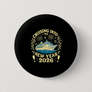 Badge Rond 5 Cm Croisière Sur Le Nouvel An 2026 Bonne Année 2020