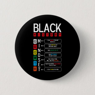 Badge Rond 5 Cm Croissance Mindset Définition Cool Noir Mois d'his